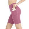 Femmes Yoga Shorts Sport Shorts Moulante Extensible Taille Haute Poche Running Workout Sport Shorts Pantalon