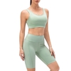 Femmes Yoga Soutien-Gorge Shorts Ensemble Rembourré Large Ceinture D