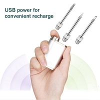 Fer à souder électrique portatif extérieur 1W-75W Kit de fer à souder à souder sans fil rechargeable par USB Mini embouts de remplacement portables Fer à souder