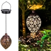 Fer Luminaires solaires étanches Lumières goutte-à-goutte Jardin extérieur Patio Paysage Feneur Décoratif Projection