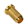 Ferrules de chaîne de corps traversantes Pièces de quincaillerie en métal de petite taille pour guitares électriques Ensemble de 6 pièces Argent
