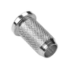 Ferrules de chaîne de corps traversantes Pièces de quincaillerie en métal de petite taille pour guitares électriques Ensemble de 6 pièces Argent