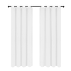 Festnight 2 PCS 145 * 140 cm Rideaux De Couleur Unie Polyester Fibre Oeillet Filtrage De La Lumière Casual Texturé Rideaux De Confidentialité pour Chambre Salon