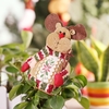 Festnight Attractive Belle Christmas Toy Doll Delicate Adorable Père Noël Reindeer bonhomme de neige Décoration de Noël Cloth Doll