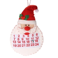 Festnight Belle Bearded Calendrier du Père Noël Advent Countdown Wall Hanging ornement festival Décoration