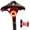 Feu arrière de vélo intelligent feu de freinage arrière étanche USB Rechargeable feu arrière de sécurité lampe de poche arrière de vélo