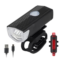 Feu arrière de vélo rechargeable par USB et feu de tête de cycle ensemble de feux avant 3 modes d