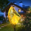 Feuille de fer solaire LED lumière jardin de pelouse extérieur inséré LED lumière paysage lumière