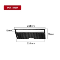 Fibre De Carbone Intérieur Instrument Boîte De Vitesse Tableau De Bord Cendrier Panneau De Stockage Cadre Autocollant Couvercle Décoratif pour BMW 3 Série E46 98-05