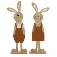 Figurine En Bois De Noël Fête De Pâques En Forme De Lapin Statue