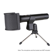 Filet Bop de type U pour Microphone enregistrement Radio filtre acoustique Microphone Filet anti-bruit du vent dédié pare-brise pare-brise pare-brise
