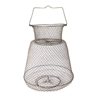 Filet de pêche en métal pliable panier de pêche Portable Cage de pêche accessoires de pêche en plein air