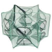 Filet de pêche pliable Filet de pêche hexagone 6 trous