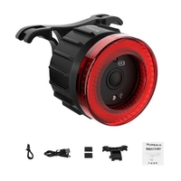 Filière arrière pour vélo multifonction rechargeable USB à haute visibilité avec détection de freinage Filière arrière pour vélo de route de vélo