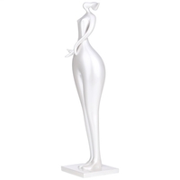Fille Statue Figurine Dame Figurine Accessoire de Maison Moderne Style Art Sculpture Décor À La Maison