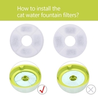 Filtres de fontaine pour chat Filtres de rechange pour fontaine à fleurs Distributeur d