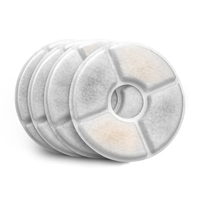 Filtres de rechange circulaires pour la plupart des fontaines pour animaux de compagnie 810Z/2.4L et 54OZ/1.6L