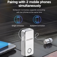 Fineblue F2 Pro sans fil Bluetooth 5.0 écouteur alerte vibrante Clip écouteur mains libres avec micro pour casque de musique