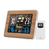 FJ3365 Color Weather Station Indoor/Outdoor Wireless Temperature Humidity Barometer Thermometer Hygrometer Electronic Desk Table Clocks Weather Forecast with Outdoor Sensor