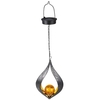 Flamme de fer solaire Lampe suspendue IP44 Patio Corridor Pathway Décoration Light