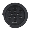 Flanger FS-08 Guitare Soundhole Sound Hole Cover Block Tampon de Rétro-éclairage Noir pour EQ Acoustic Folk Guitars