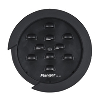 Flanger FS-08 Guitare Soundhole Sound Hole Cover Block Tampon de Rétro-éclairage Noir pour EQ Acoustic Folk Guitars