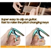 Flanger Zinc Metal Capo One Handed Capo pour guitares électriques et acoustiques Ukulélé Mandoline Banjo