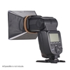 Flash de photographie portable Mini Softbox + Remplacement universel de diffuseur de rebond de flash doux en tissu pour Canon Nikon Olympus Pentax Sony DSLR Speedlite Flash