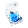 Fleur de rose véritable conservée dans une boîte transparente Rose éternelle parfumée à la fleur de rose éternelle
