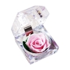 Fleur de rose véritable conservée dans une boîte transparente Rose éternelle parfumée à la fleur de rose éternelle