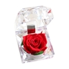 Fleur de rose véritable conservée dans une boîte transparente Rose éternelle parfumée à la fleur de rose éternelle