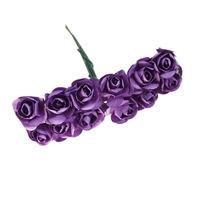 Fleurs en papier artificielles de 12Pcs / Bunch 2.5mm pour les roses de voiture fausse de voiture utilisées