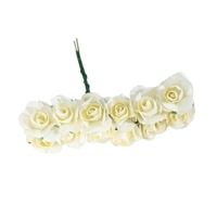 Fleurs en papier artificielles de 12Pcs / Bunch 2.5mm pour les roses de voiture fausse de voiture utilisées