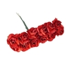 Fleurs en papier artificielles de 12Pcs / Bunch 2.5mm pour les roses de voiture fausse de voiture utilisées