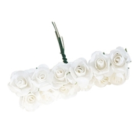 Fleurs en papier artificielles de 12Pcs / Bunch 2.5mm pour les roses de voiture fausse de voiture utilisées