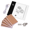Flip Book Kit avec Mini Light Pad LED Lightbox Tablet Design with Hole 300 Sheets Flipbook Paper Binding Vis for Drawing Tracing Animation Sketching Cartoon Creation