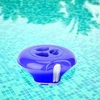 Float Dispenser Float Cup Sterilizing Pill Dispenser with Thermometer Soap Dispers Floating Swimming Pool Chemical Chlorine Dispenser