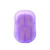 Flocons de savon jetables de voyage avec conteneur de boîte de rangement 20pcs papiers de savon mini papier moussant parfumé