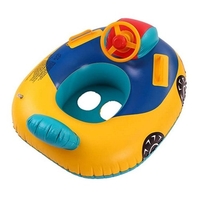 Flotteur de natation avec poignées siège de sécurité enfants gonflables natation flotteur siège voiture anneau de piscine pour 1-5 ans