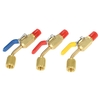 Fluide frigorigène 1PC à codage couleur R410A R134A Vanne fermée pour les tuyaux de recharge de réfrigération AC CV