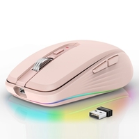 FMOUSE 2.4G+BT5.1 Souris sans fil bimodes de jeu informatique Conception ergonomique Batterie rechargeable intégrée à 4 transmissions DPI pour ordinateur portable