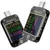 FNIRSI C1 Testeur USB intelligent portable Voltmètre Ampèremètre Écran couleur TFT 1, 3 pouces Test de protocole de recharge rapide de type C double Compteur de type C double avec logiciel PC