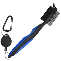 Fonctionnel Professionnel Golfclub Ball Grooves Brosse De Nettoyage Fil De Fer En Nylon Double Face Putter Cleaner Exercice En Plein Air Golf Accessoires