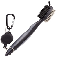 Fonctionnel Professionnel Golfclub Ball Grooves Brosse De Nettoyage Fil De Fer En Nylon Double Face Putter Cleaner Exercice En Plein Air Golf Accessoires