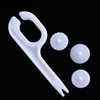 Fondant Gâteau Sucre Outil 4 PCS De Coupe Roue Craft Pâte Embosseuse Roue Glaçage Couture Cutter Outil En Plastique Petit Rouleau