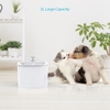 Fontaine à eau pour animaux de compagnie bol à eau électrique Cycle automatique avec filtre 2L grande capacité 2W pompe pour chats chiens oiseaux cochons d