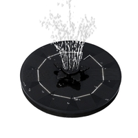Fontaine solaire 5V 3W avec 3 modes de pulvérisation Buse de type fleur Bain d