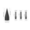 Foret à bois de chauffage 3 pièces tige remplaçable carrée ronde hexagonale 50mm tête pointue outils de coupe pour le travail du bois pour perceuse électrique