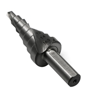 Foret pas à pas de 4-16, 5 mm revêtu de titane pour foret en acier à grande vitesse pour coupe-trou en métal