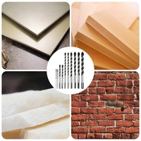 Forets à maçonnerie 10 pièces pour carrelage brique verre plastique porcelaine marbre bois céramique miroir mural avec 5 6 8 10 12mm noir